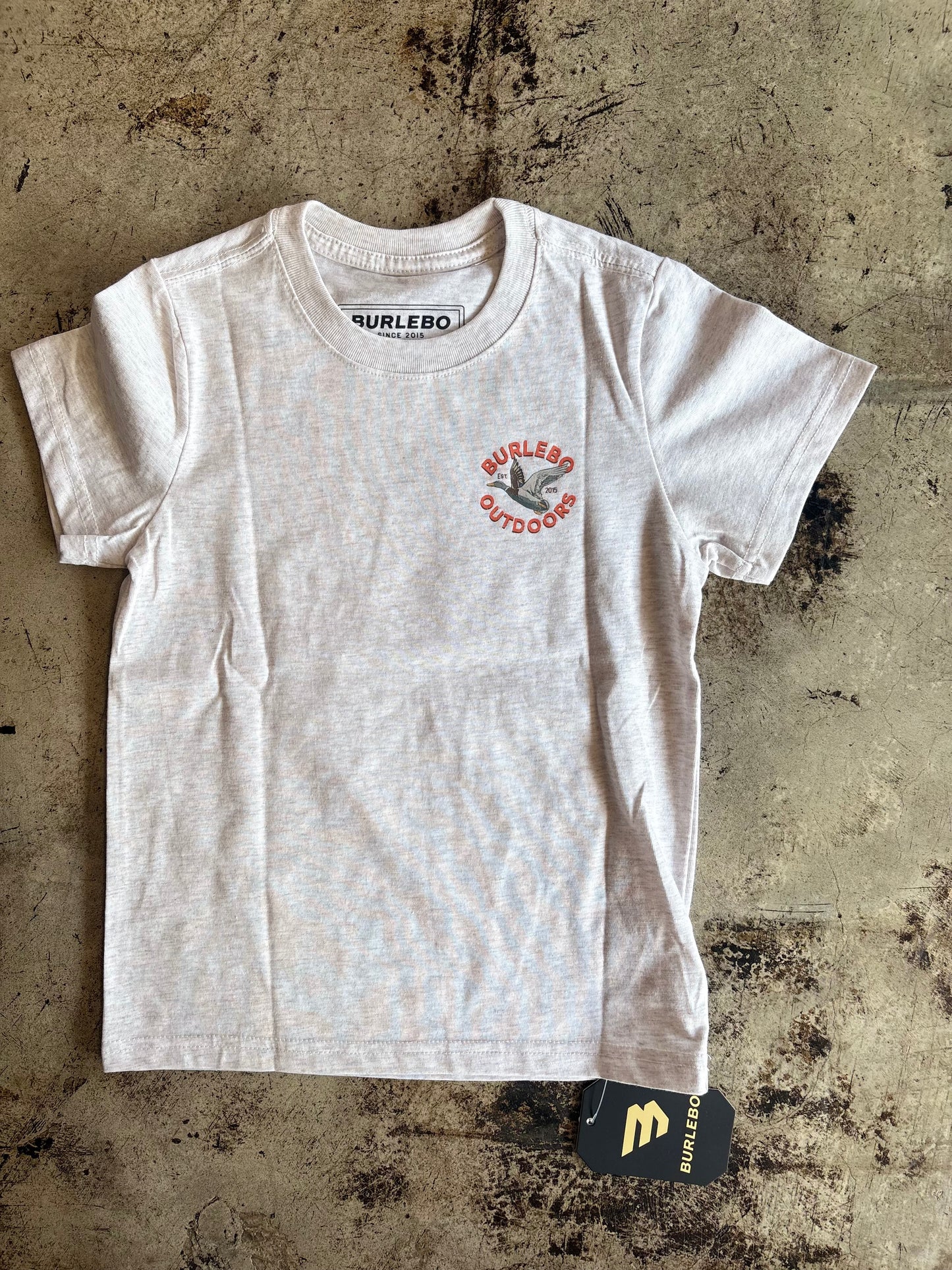 Burlebo Light Grey Duck Tee YOUTH