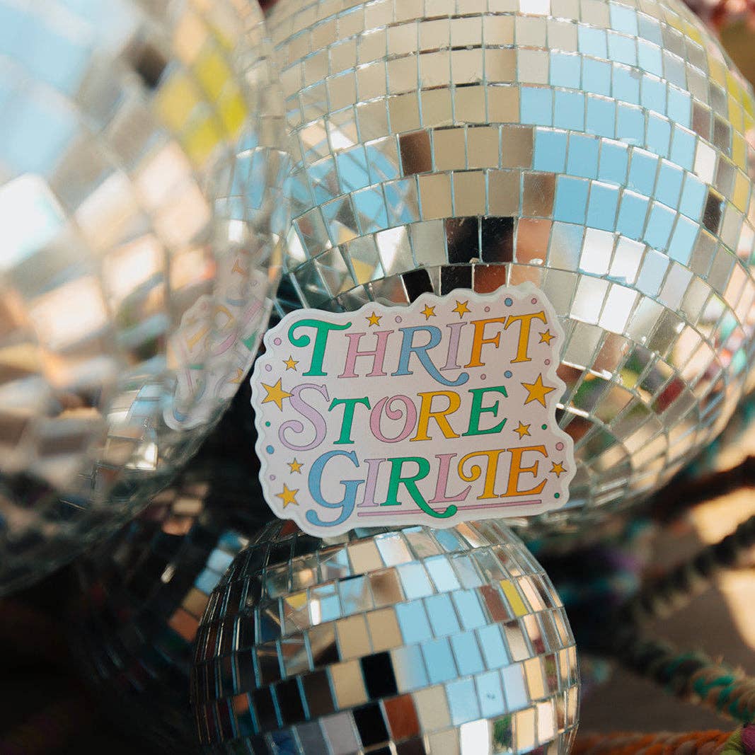 Vinyl Decal Thrift Store Girlie