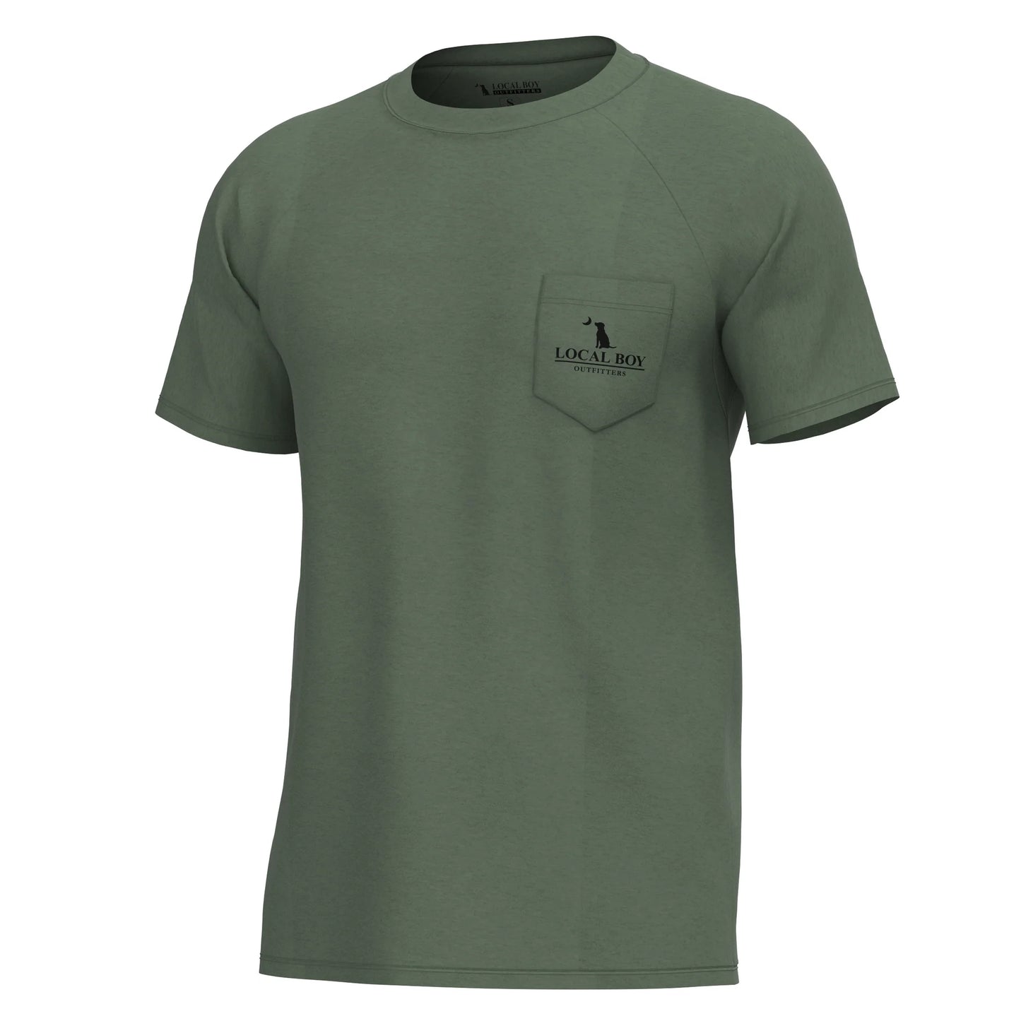 Green Heathered Local Boy Logo Old Signature Tee