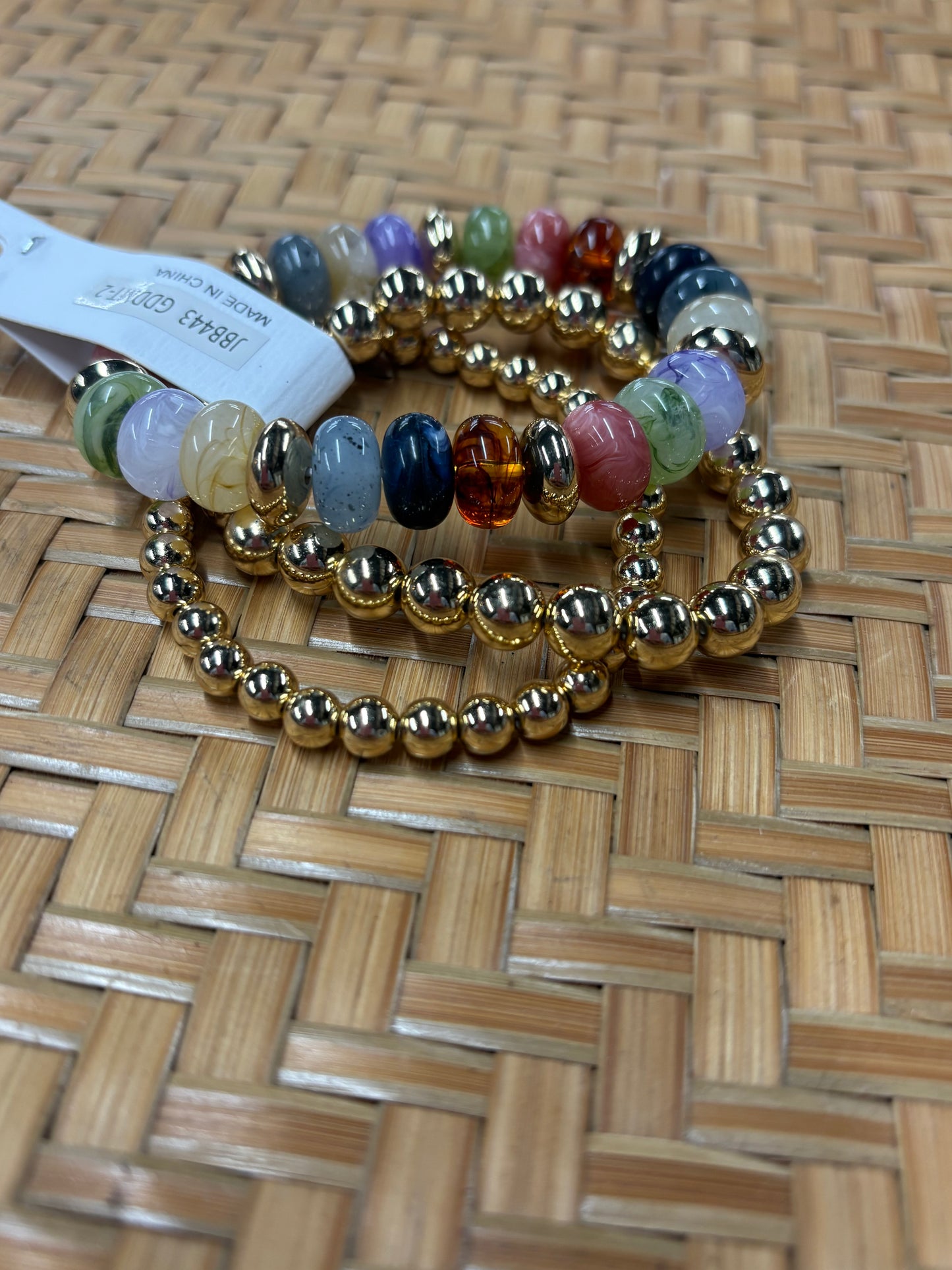 Multi Color Beaded Bracelet Set