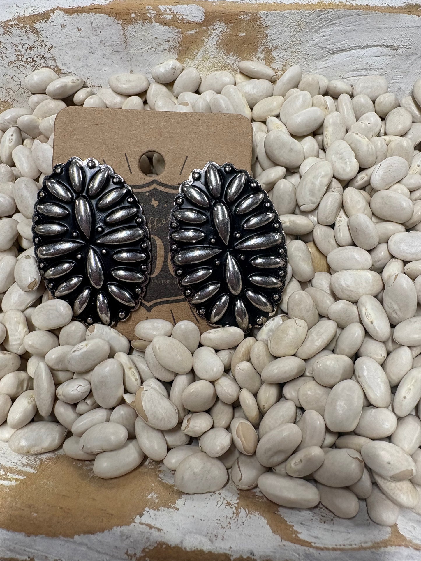 Western Accessory Concho Earring