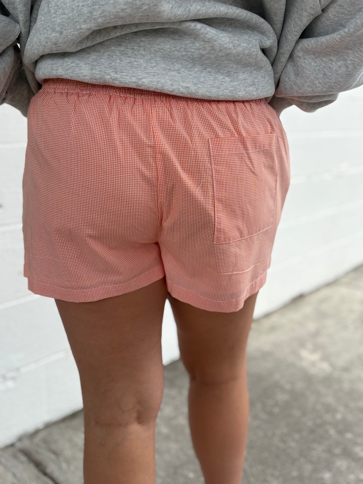 Gameday Le Lis Orange Checkered Boxer Shorts