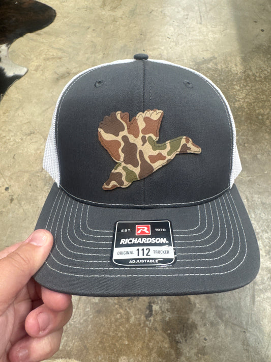 Grey with Camo Duck Patch
