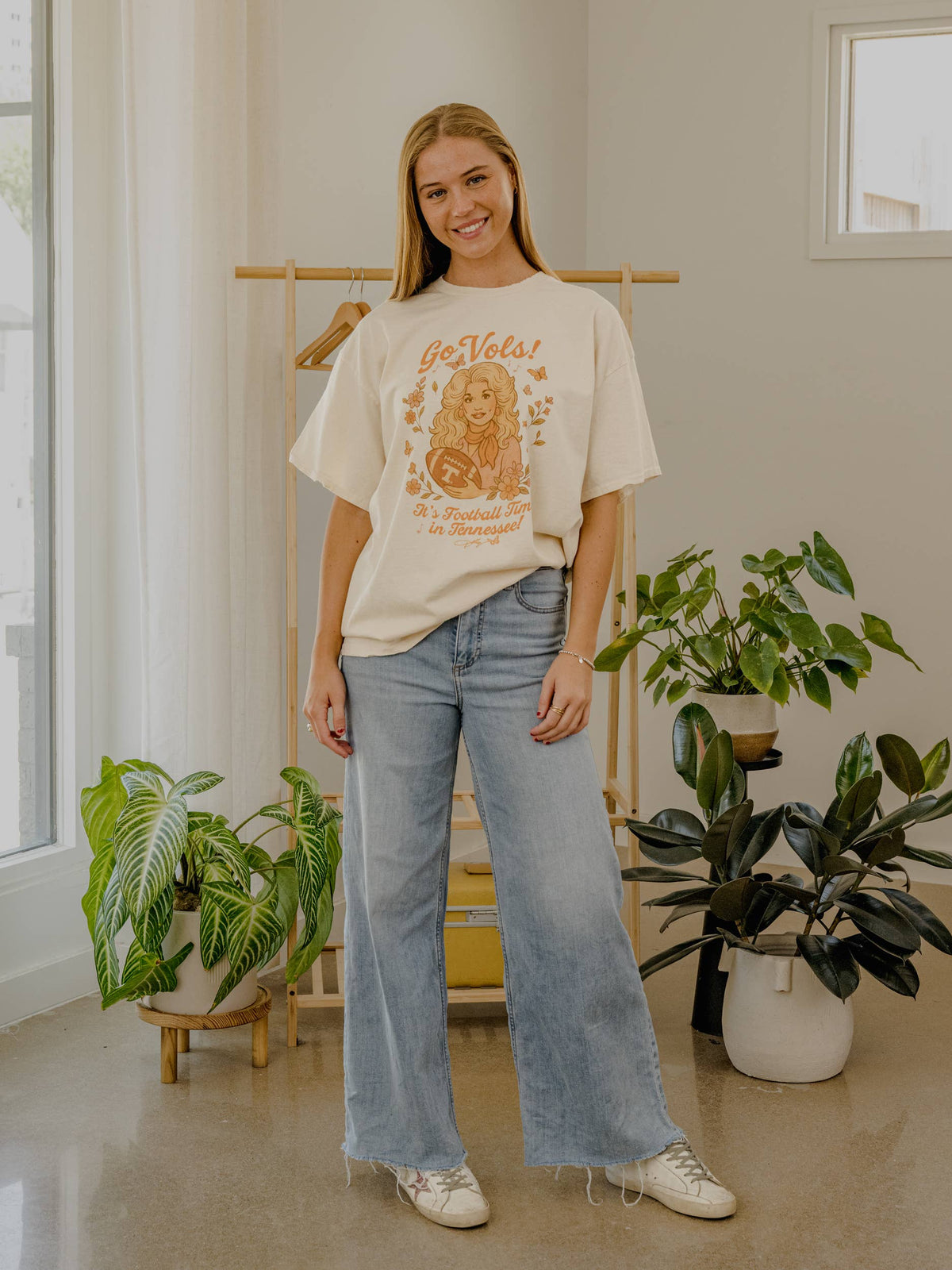 Dolly Parton It's Football Time in Tennessee Thrifted Tee