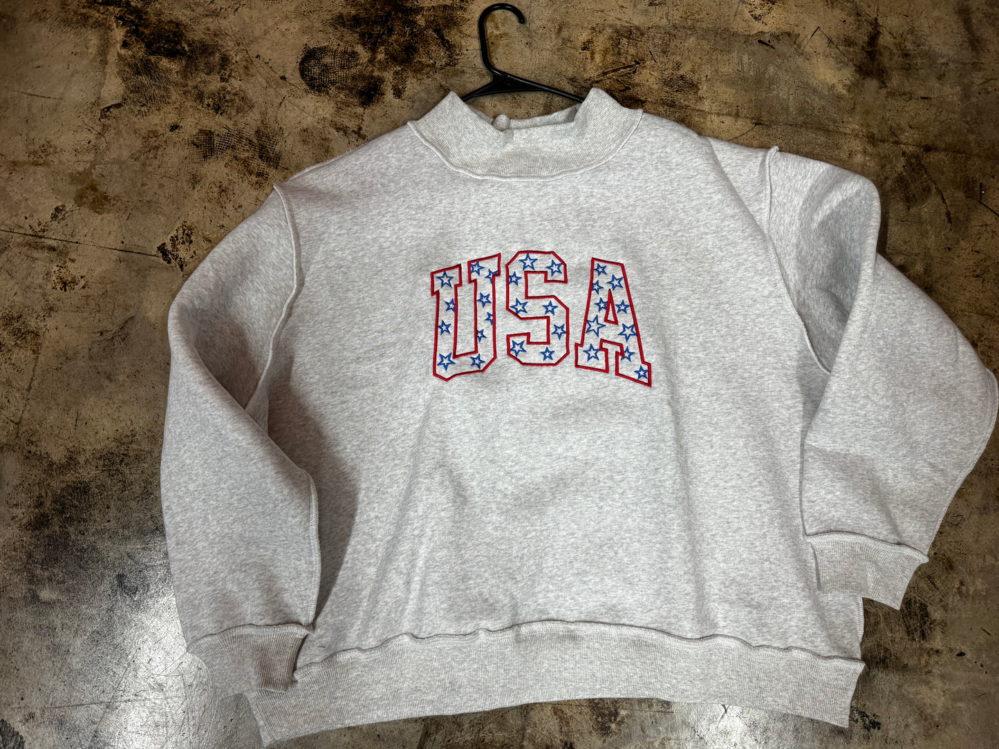 USA Mock Neck Sweatshirt