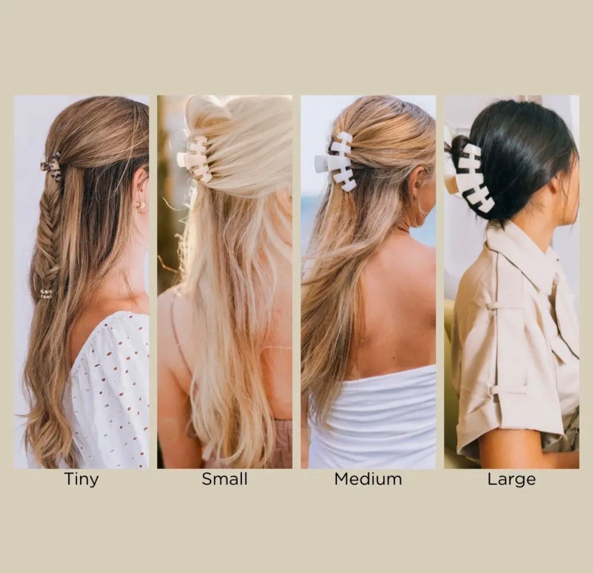Classic Hair Clip | Large |
Coconut White