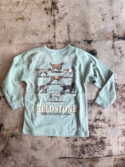 KIDS- Fieldstone Pointers in the Field LS Tee