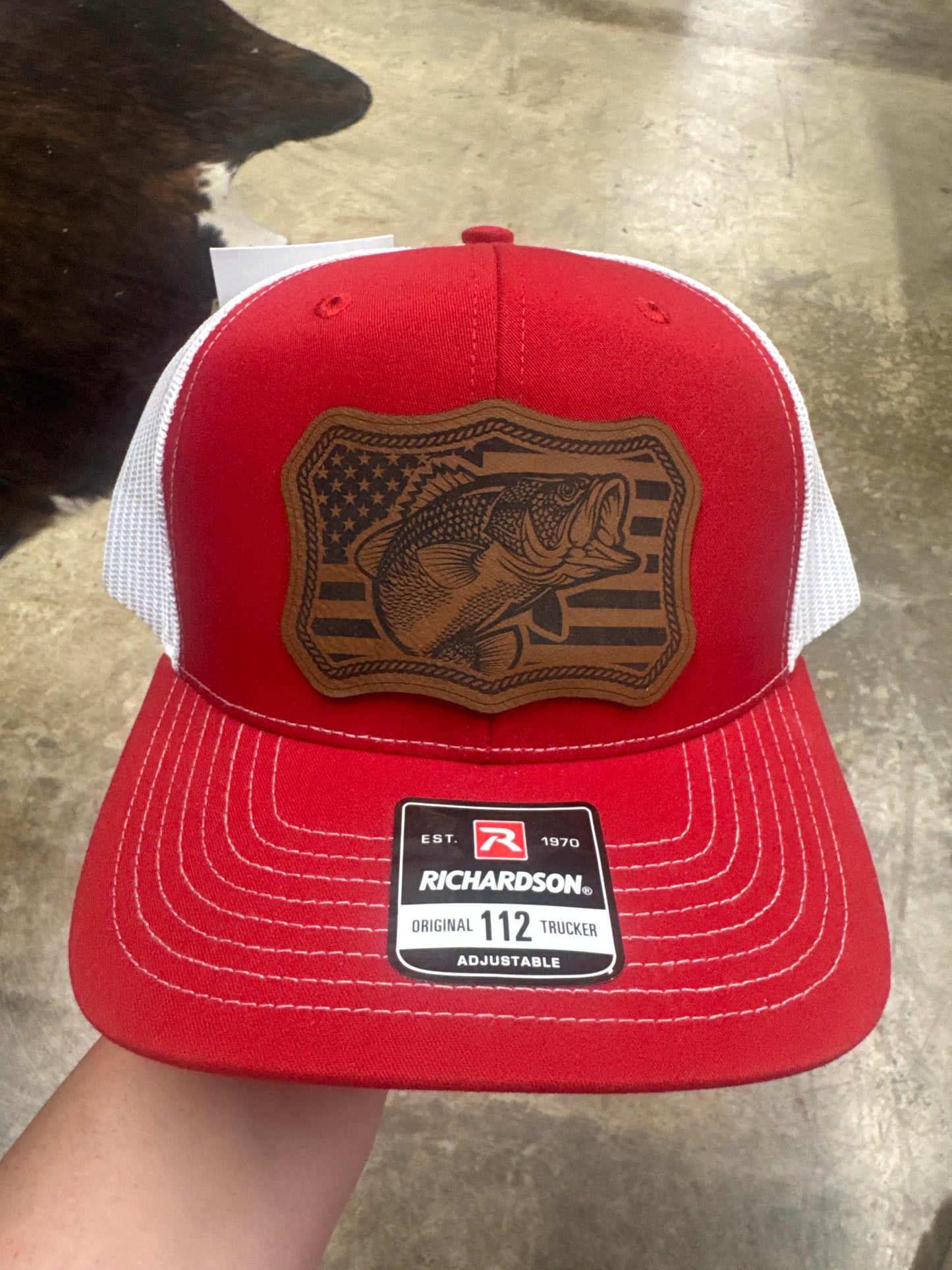 Bass American Flag Hat