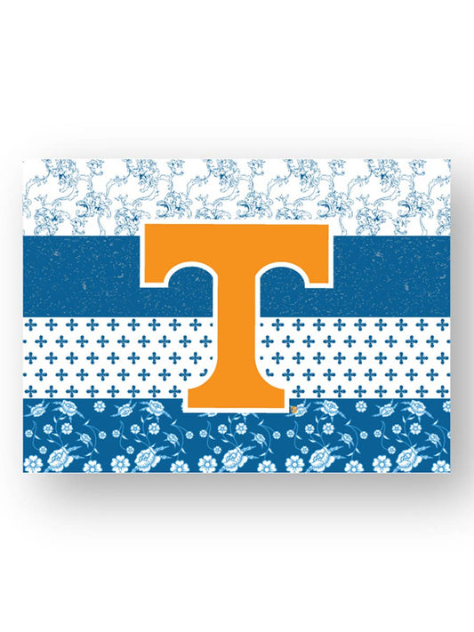Blue Quilt Stripe Power T Sticker
