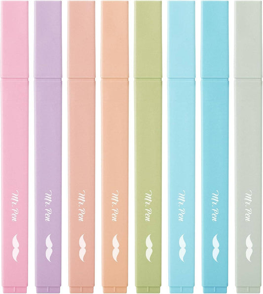 Aesthetic Highlighters, Pastel, 8 Pack