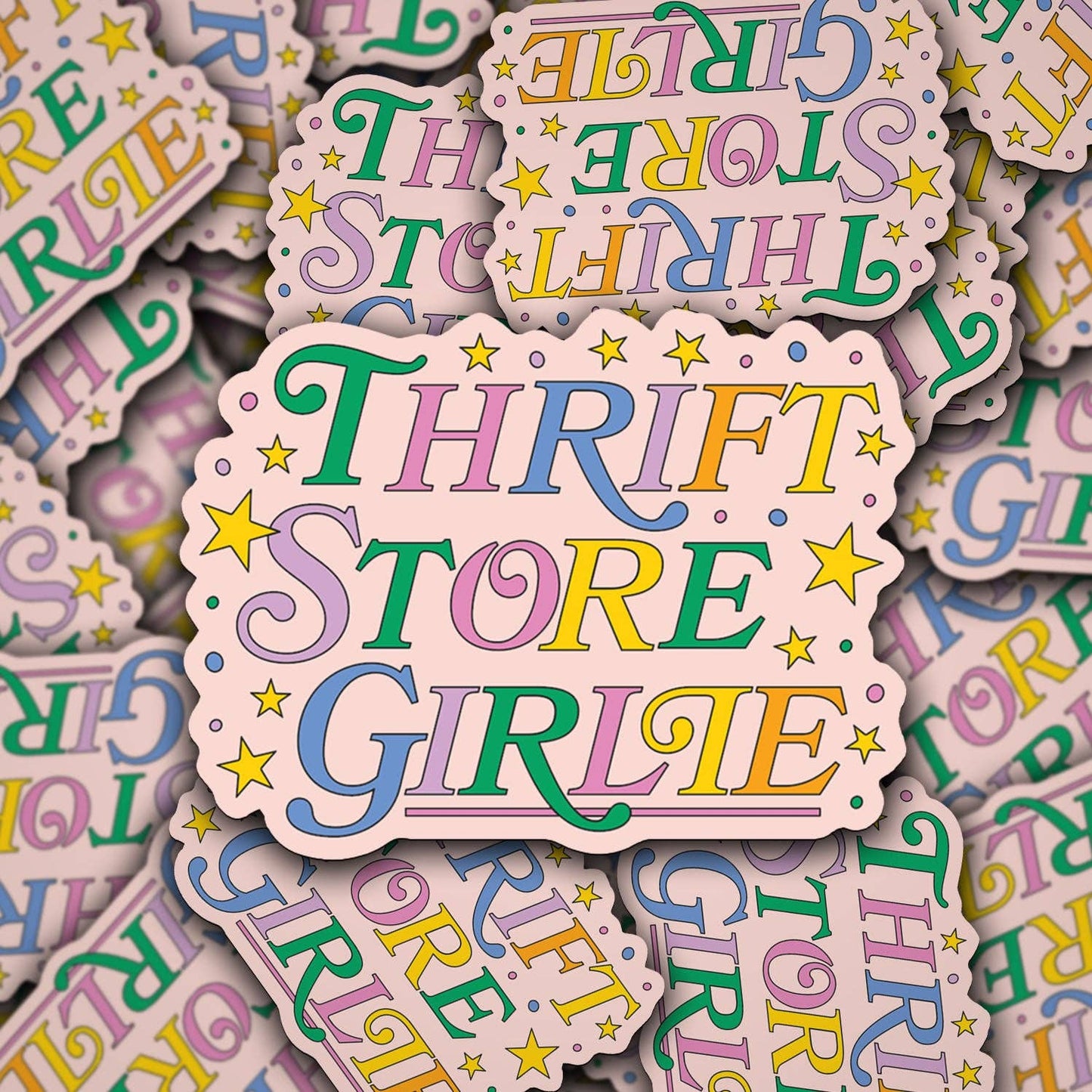 Vinyl Decal Thrift Store Girlie
