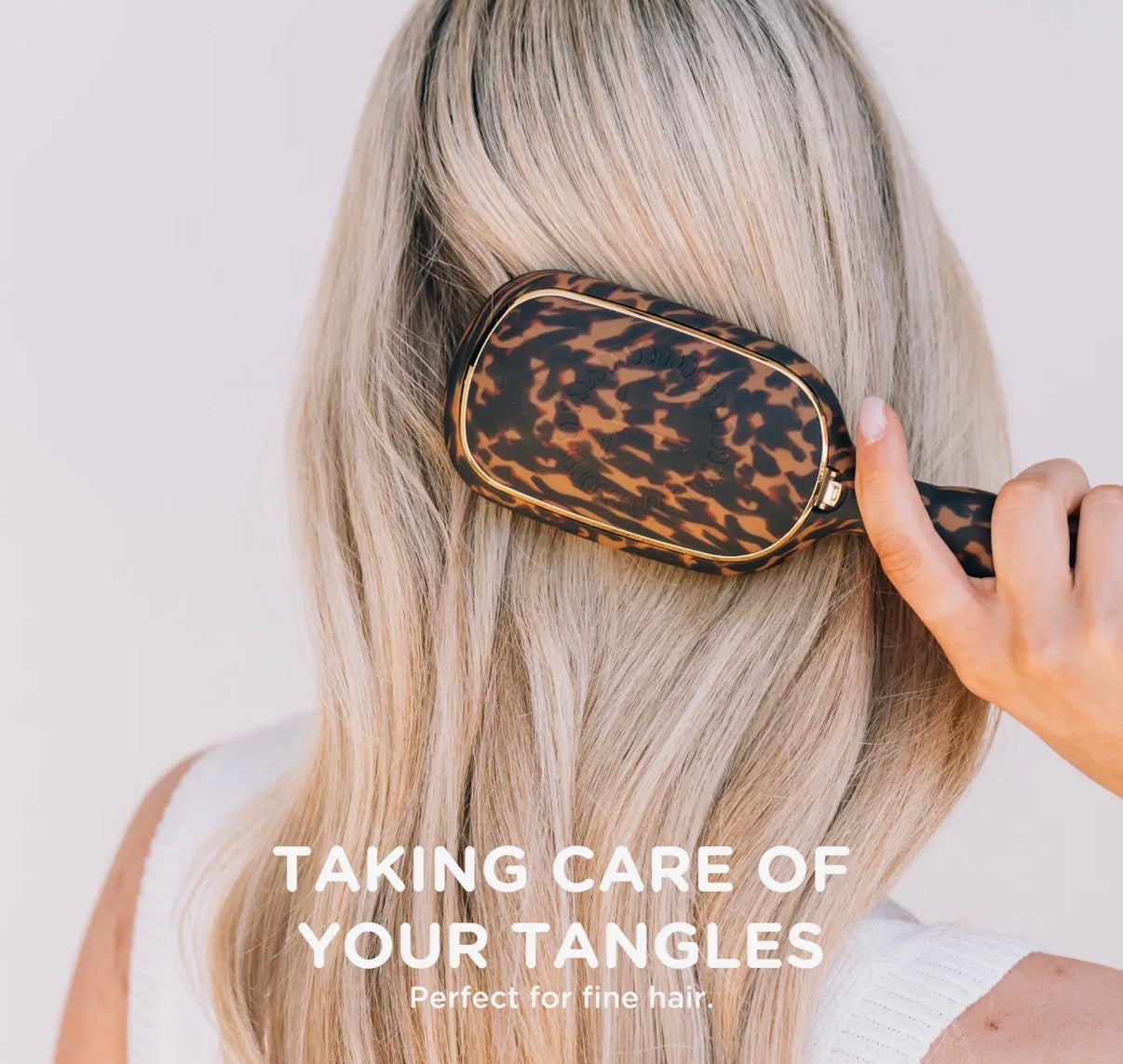 Detangler Hair Brush For Fine Hair - Tortoise