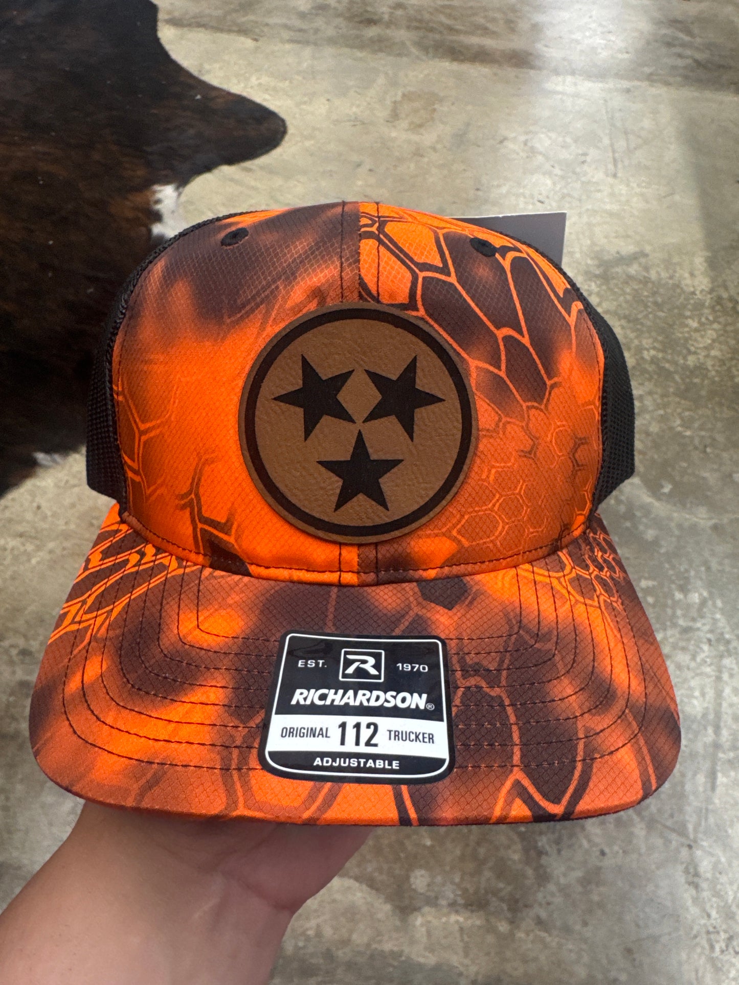 TriStar Leather Patch Hat