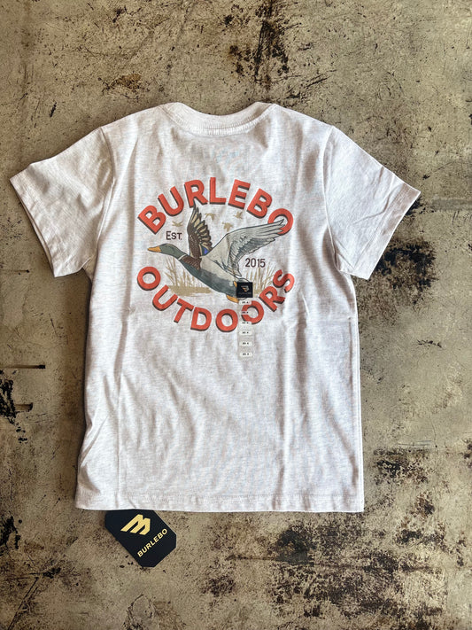 Burlebo Light Grey Duck Tee YOUTH