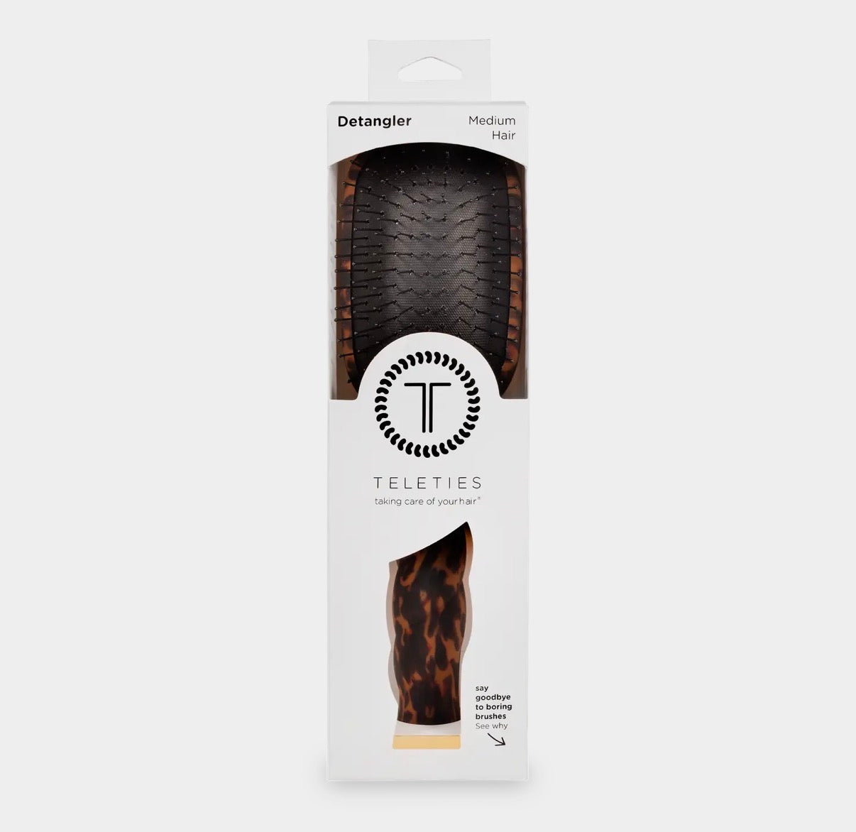 Detangler Hair Brush For Medium Hair - Tortoise