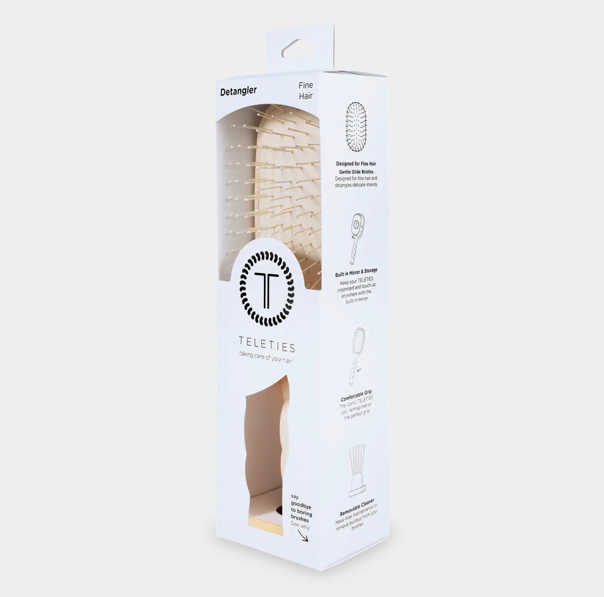 Detangler Hair Brush For Fine Hair - Tan