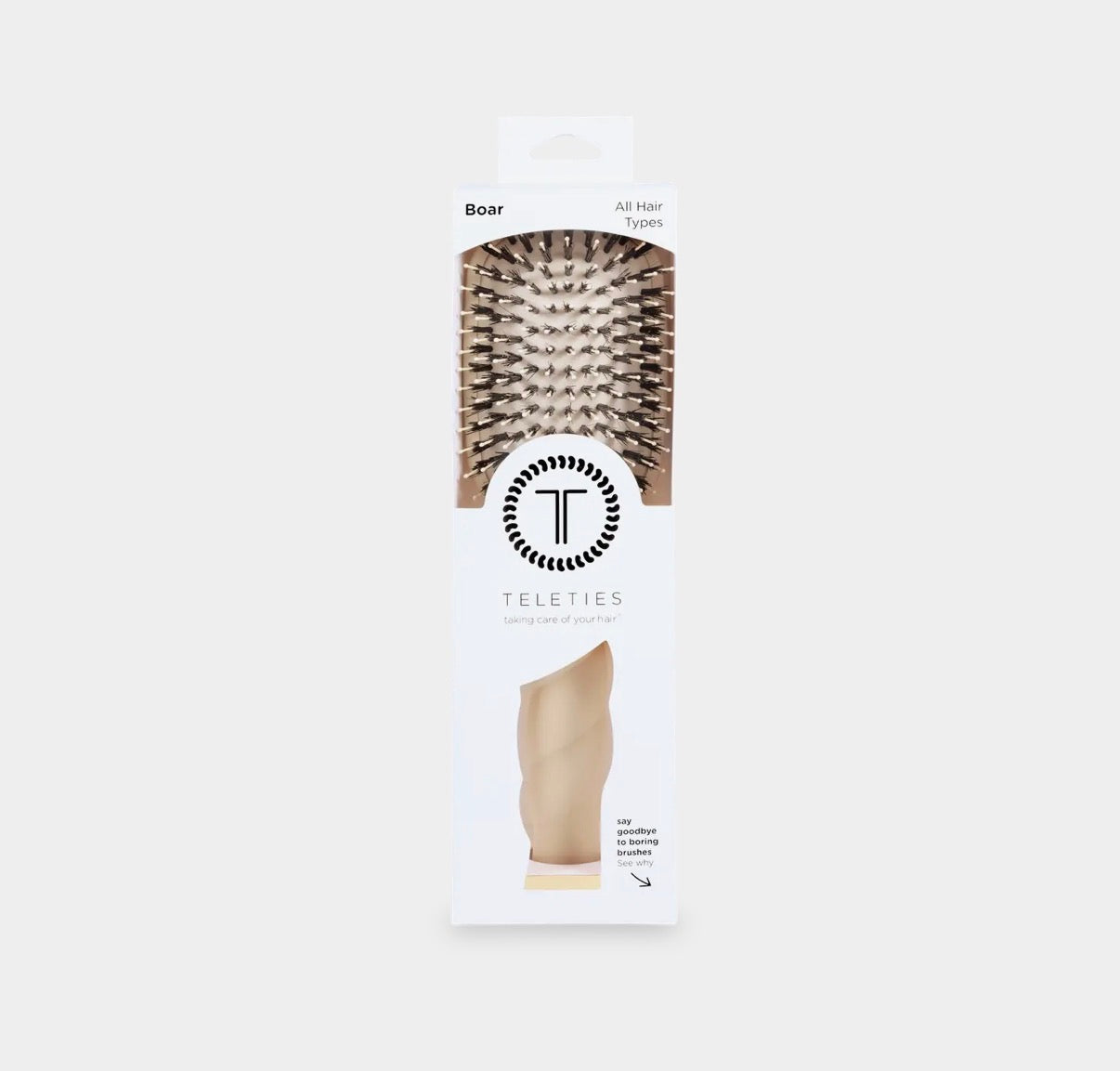 Boar Bristle Hair Brush | Tan