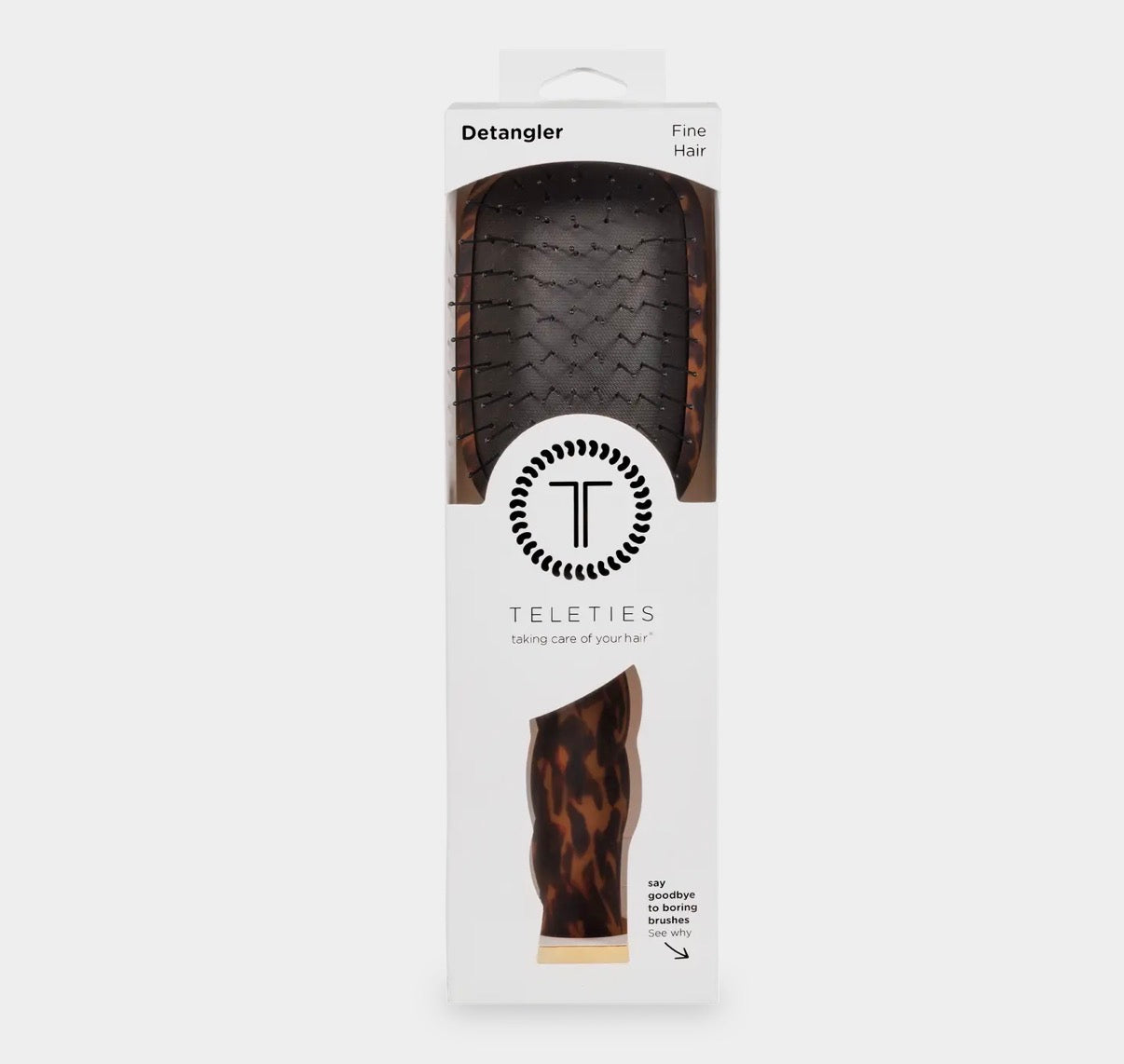 Detangler Hair Brush For Fine Hair - Tortoise