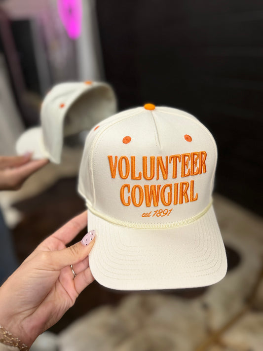 White Volunteer Cowgirl Hat