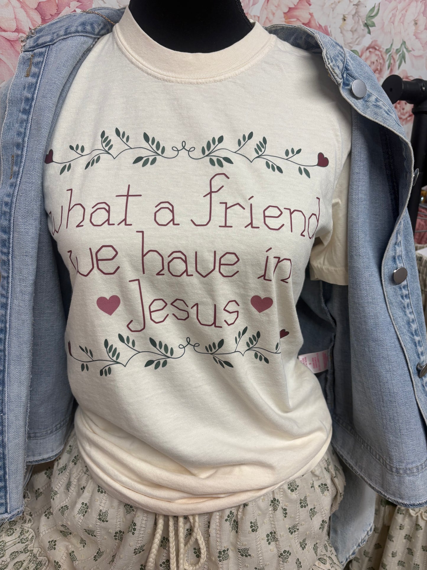 What a Friend Ivory Tee