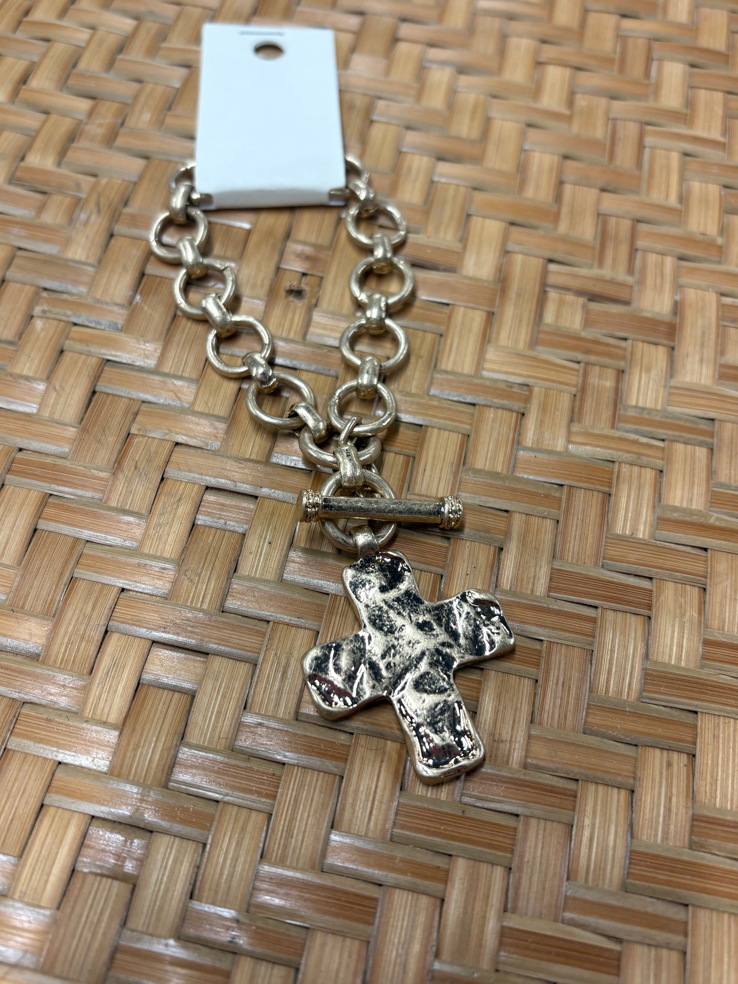 Gold Cross Bracelet