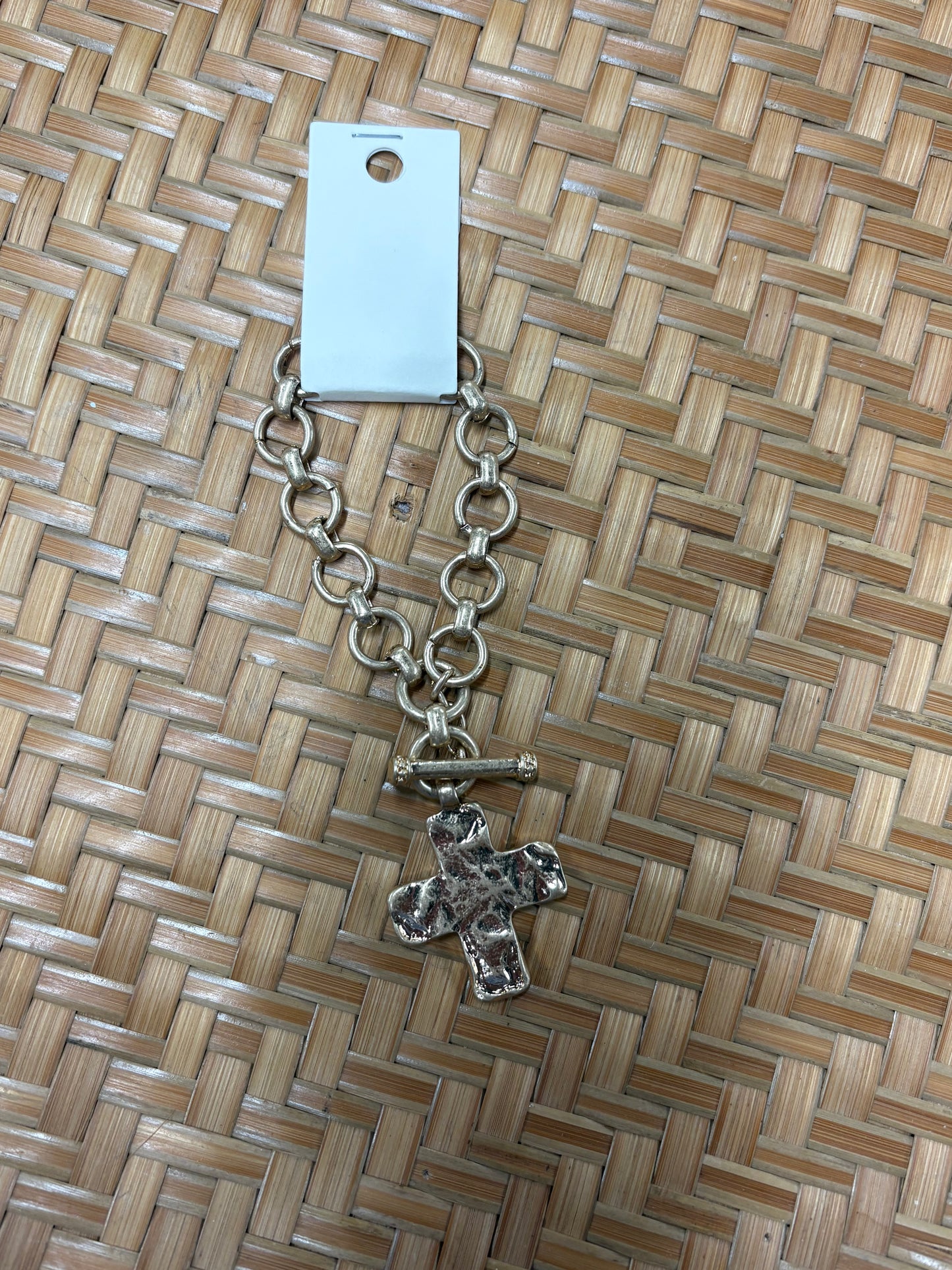 Gold Cross Bracelet