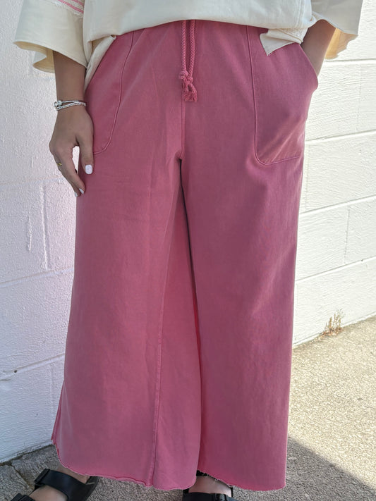 Easel Boho Red Pant