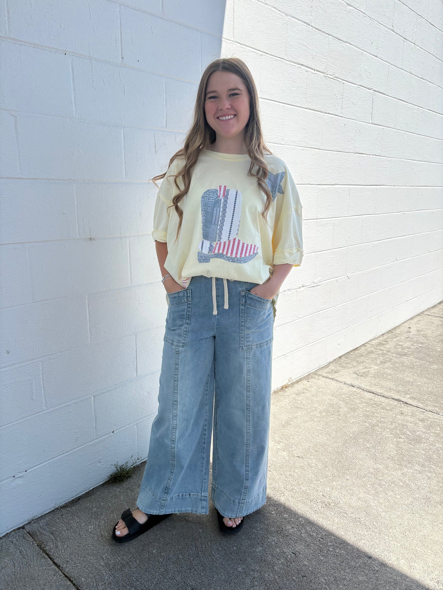 Mittoshop American Boot Patch Top