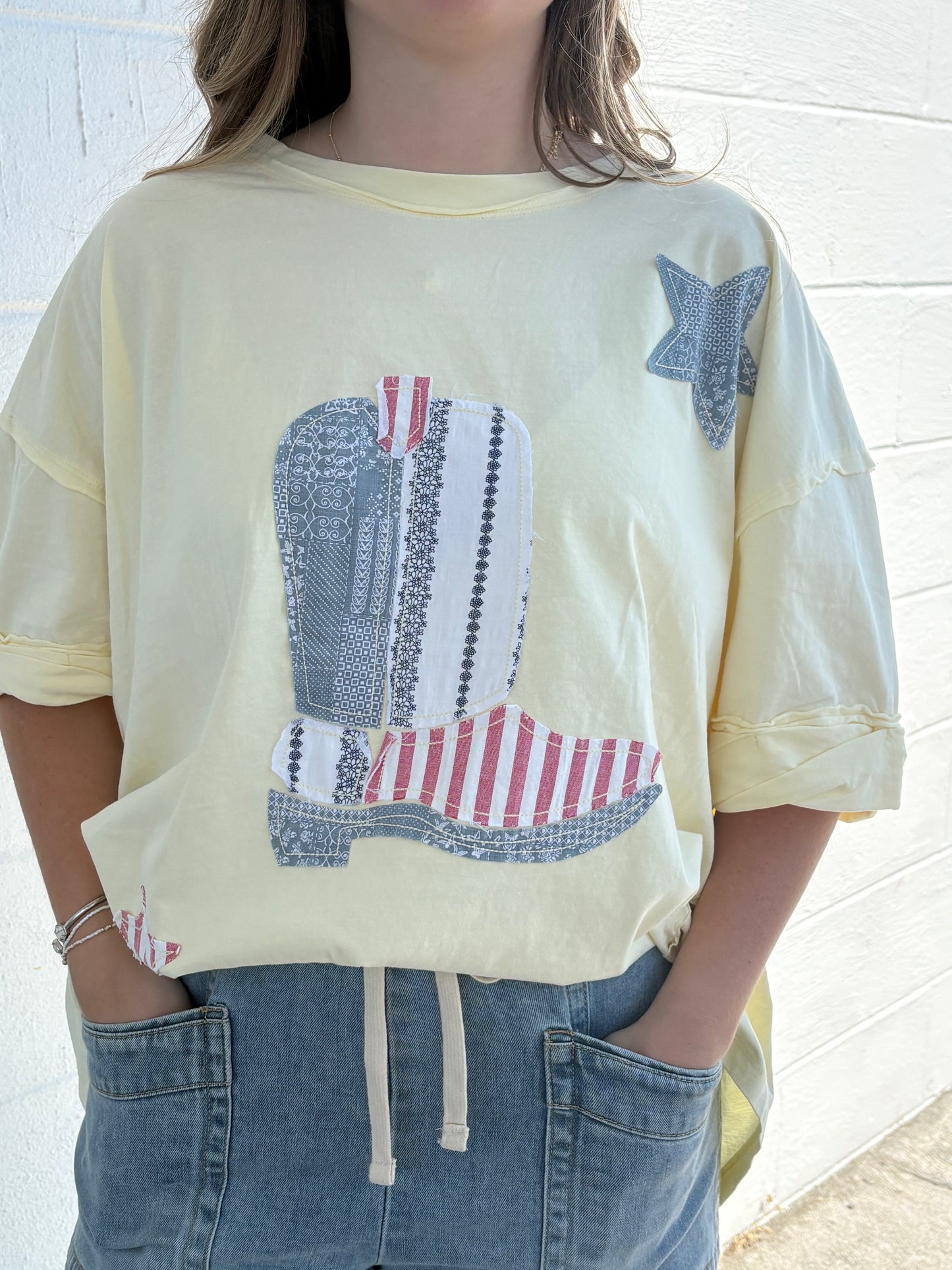 Mittoshop American Boot Patch Top