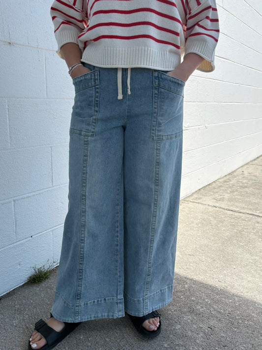 Mittoshop Lt Denim Cargo Pant