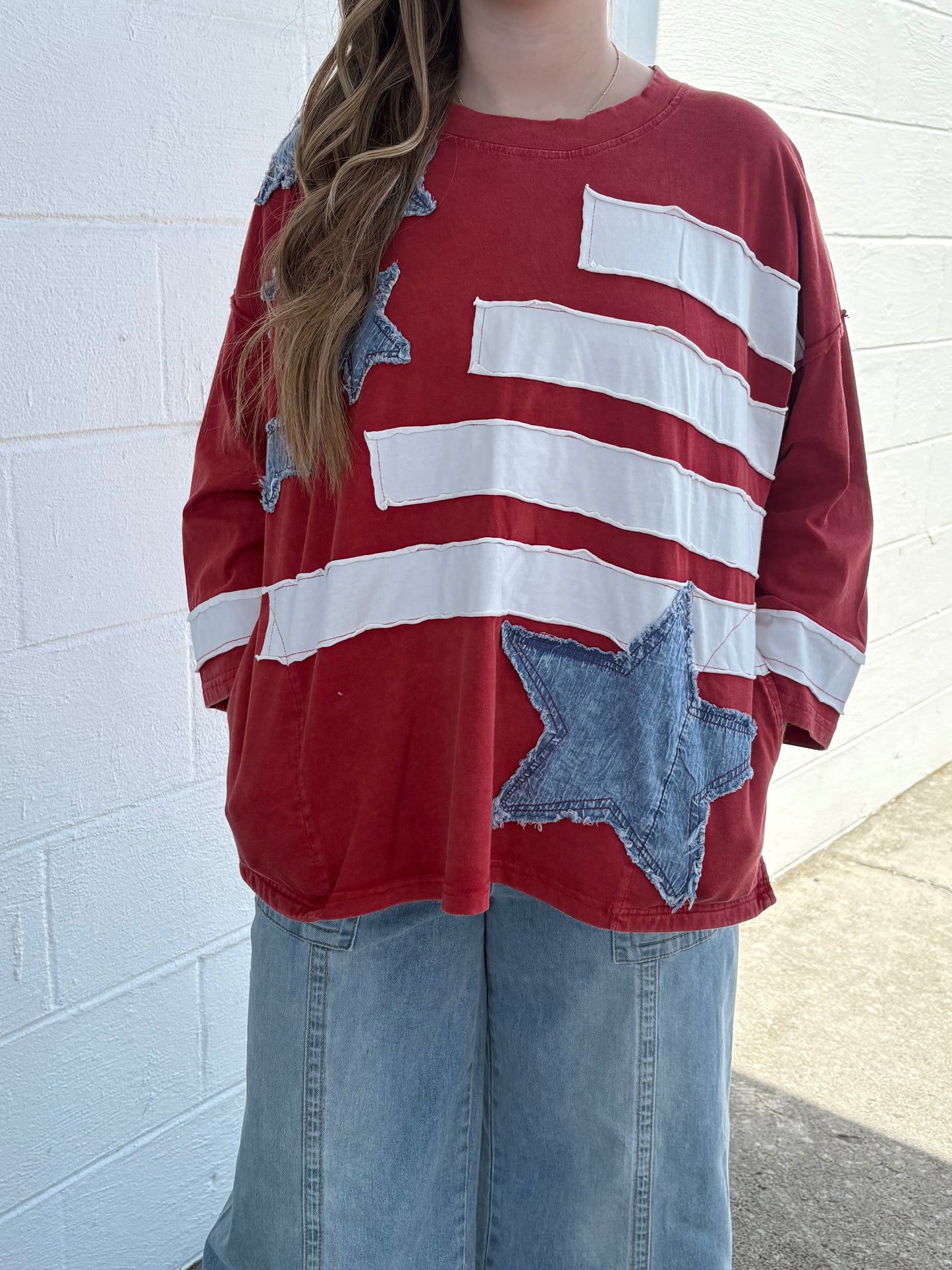 Patchwork Flag Top