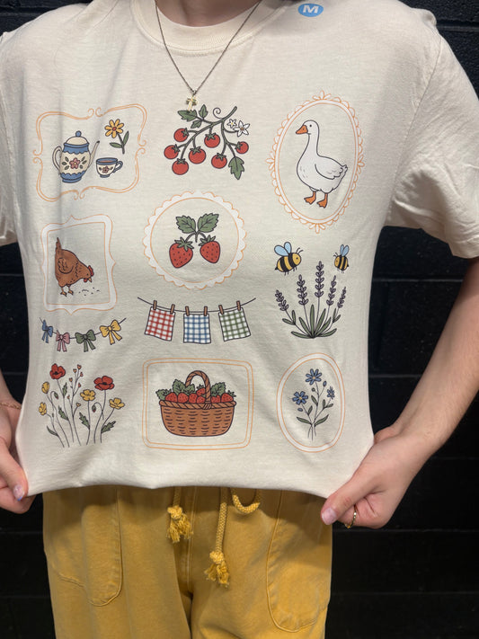 Cottage Core Strawberry Tee