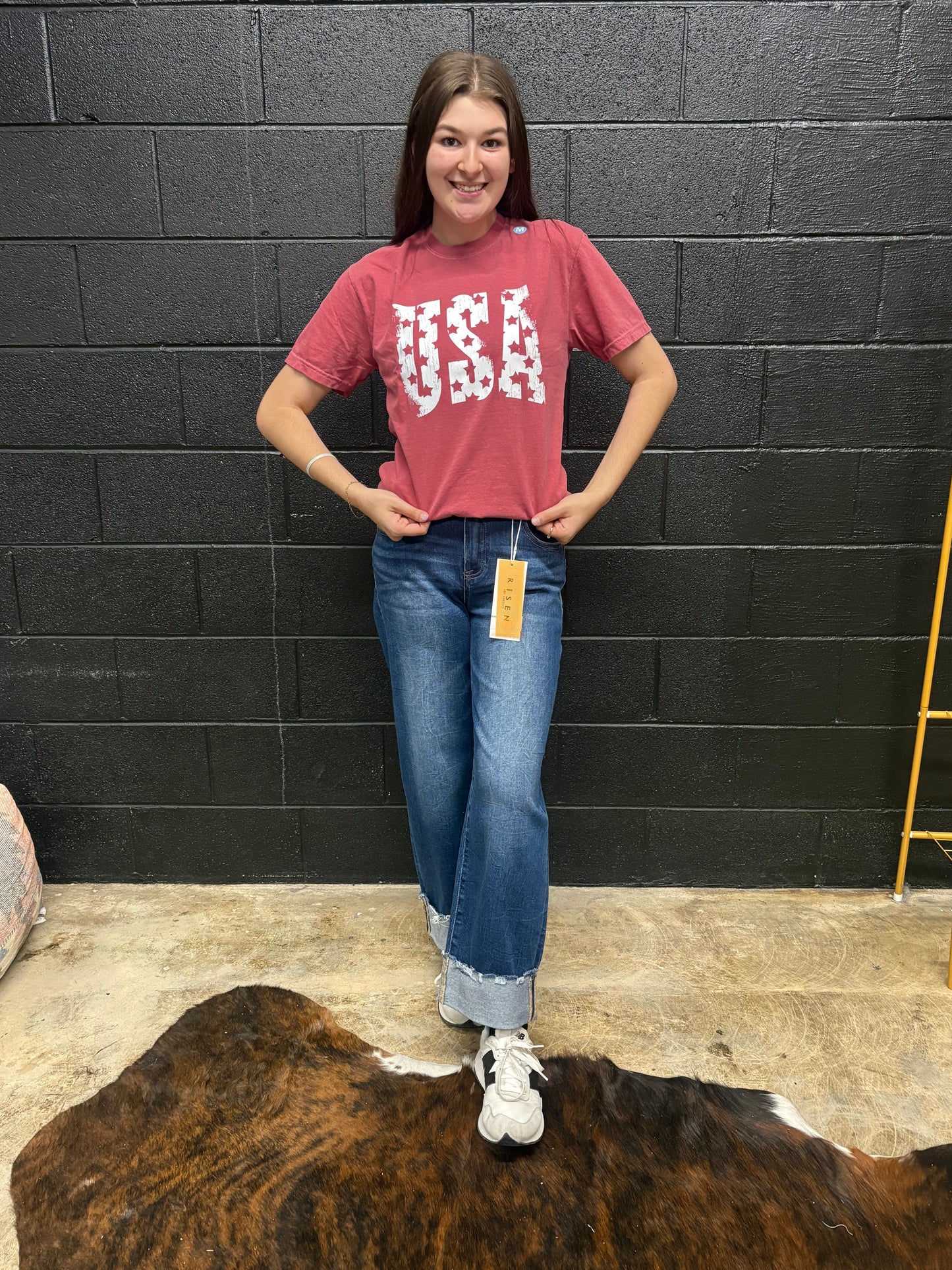 USA Star Crimson Tee
