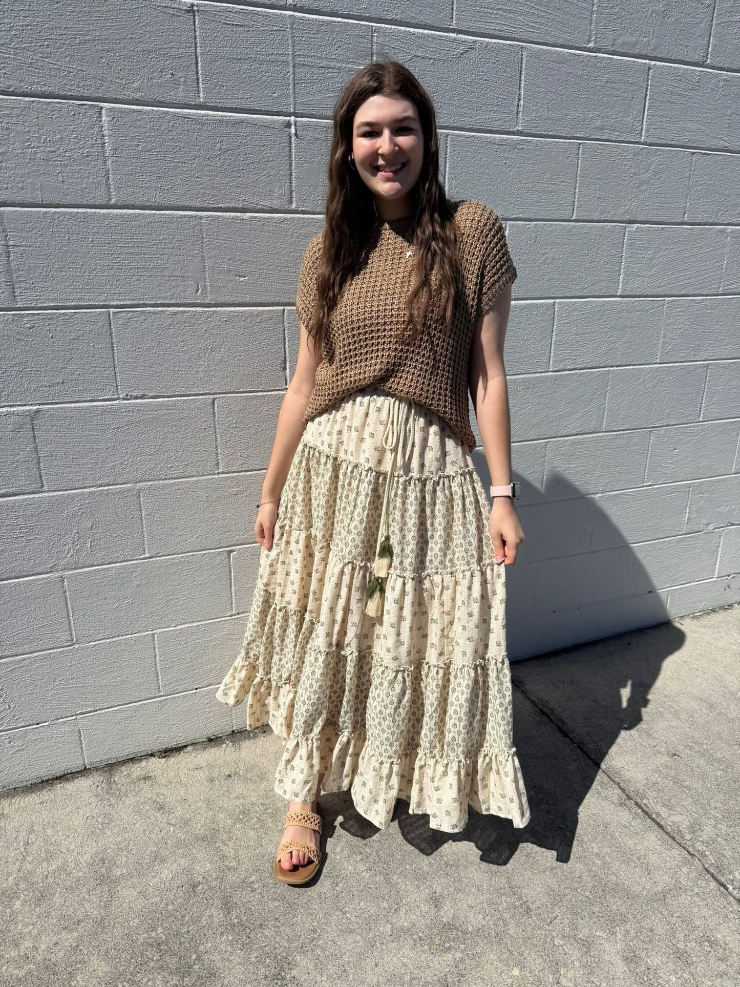 Easel Olive Skirt