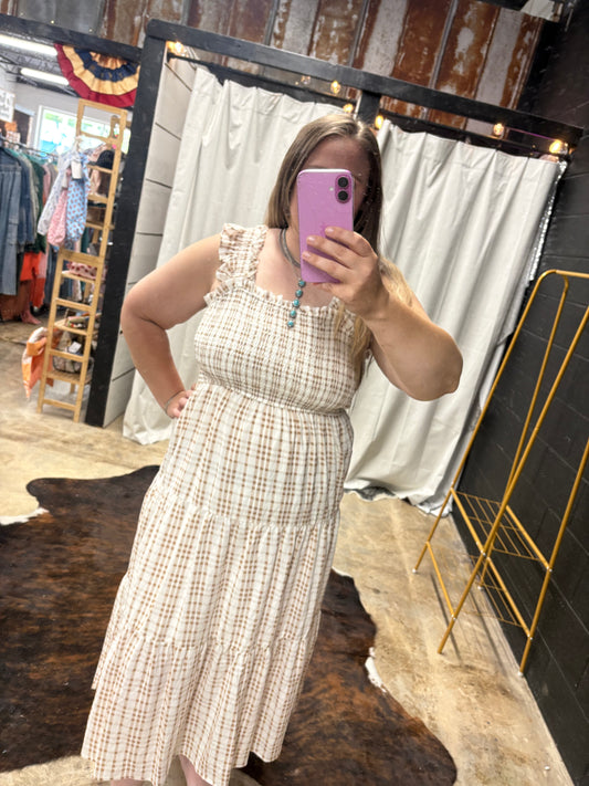 Gingham Dress-Perch