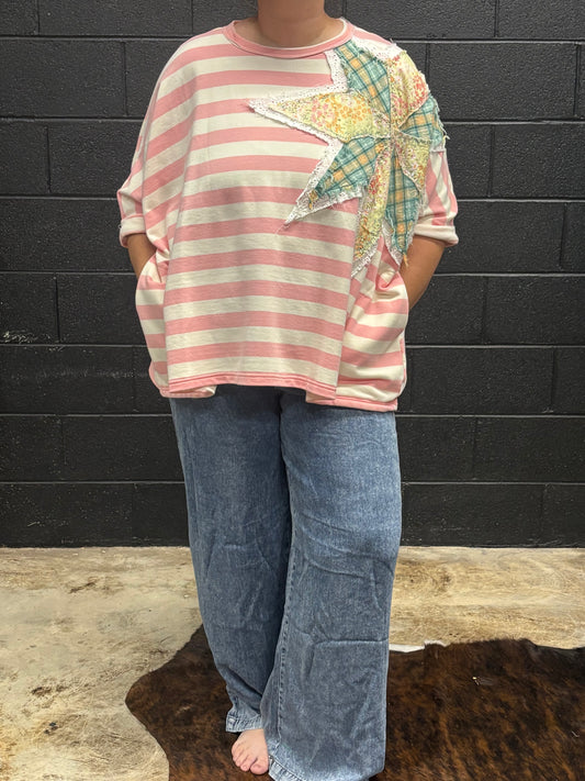Plus- Chambray Denim Pants