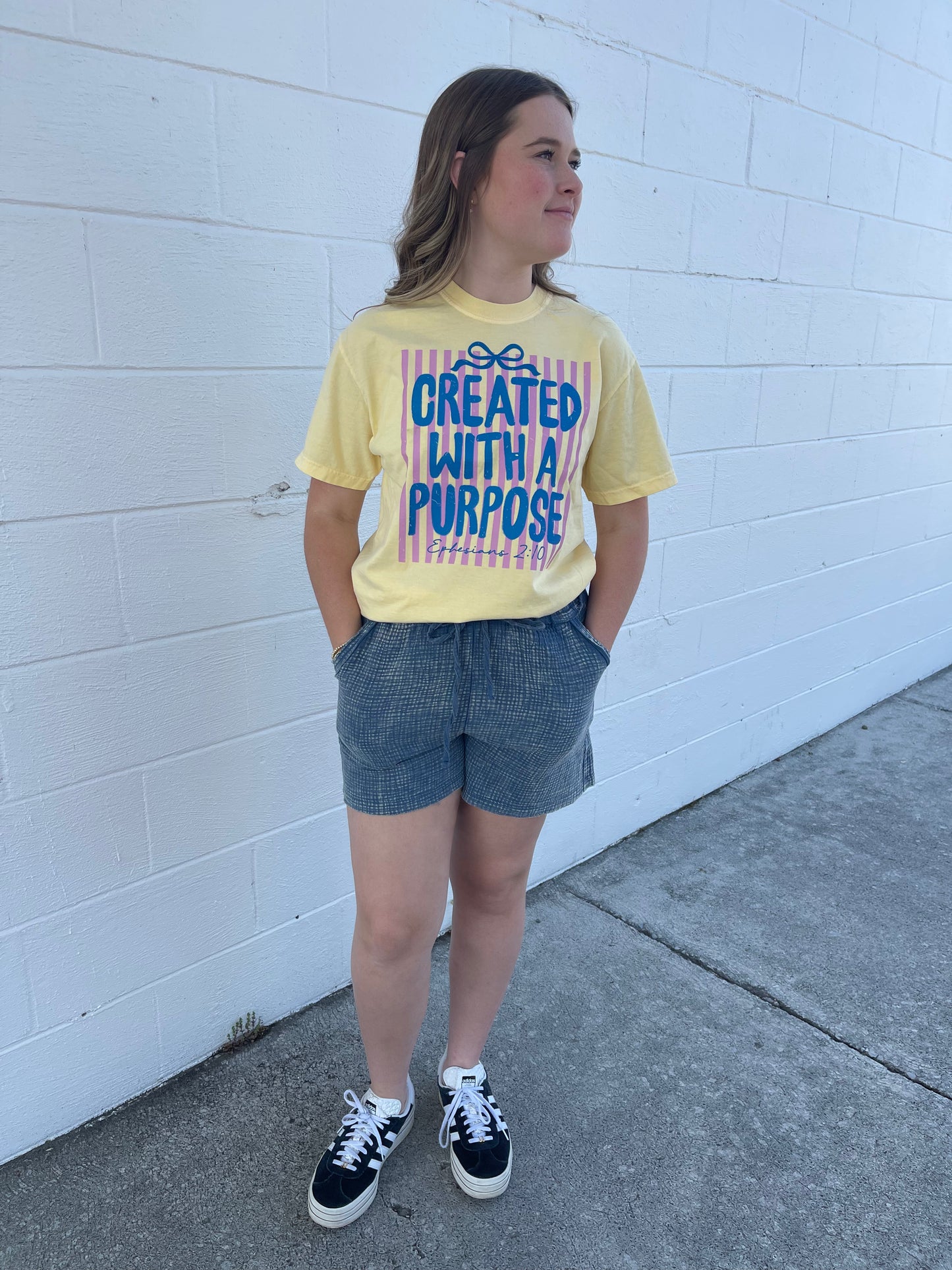 Created With a Purpose Yellow T