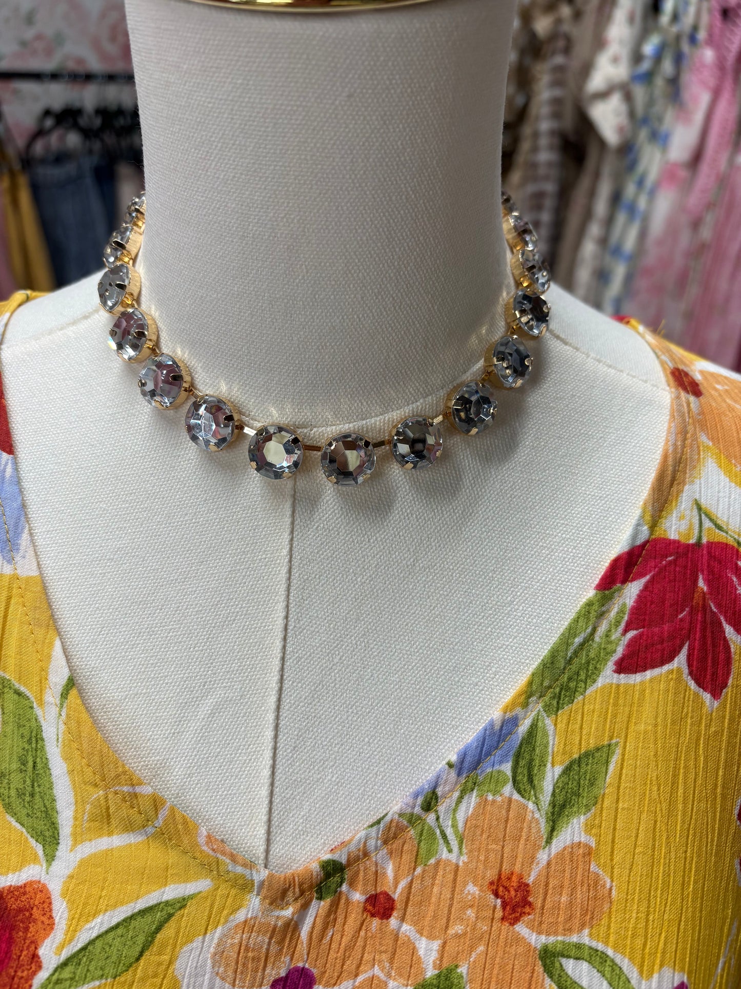 Large Rhinestone necklace