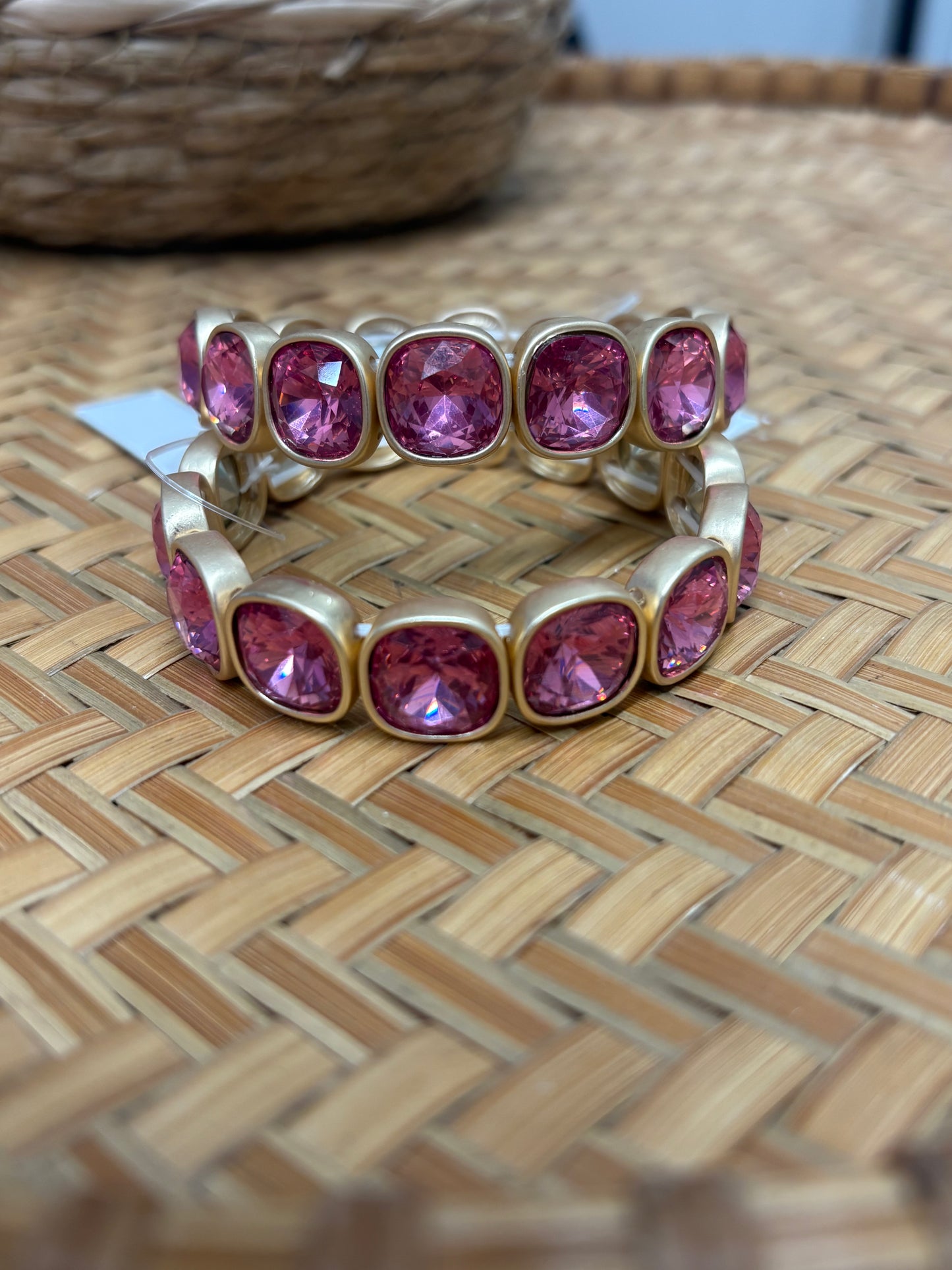 Pink Gemstone Bracelet