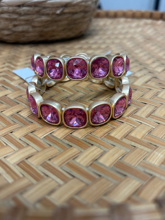Pink Gemstone Bracelet