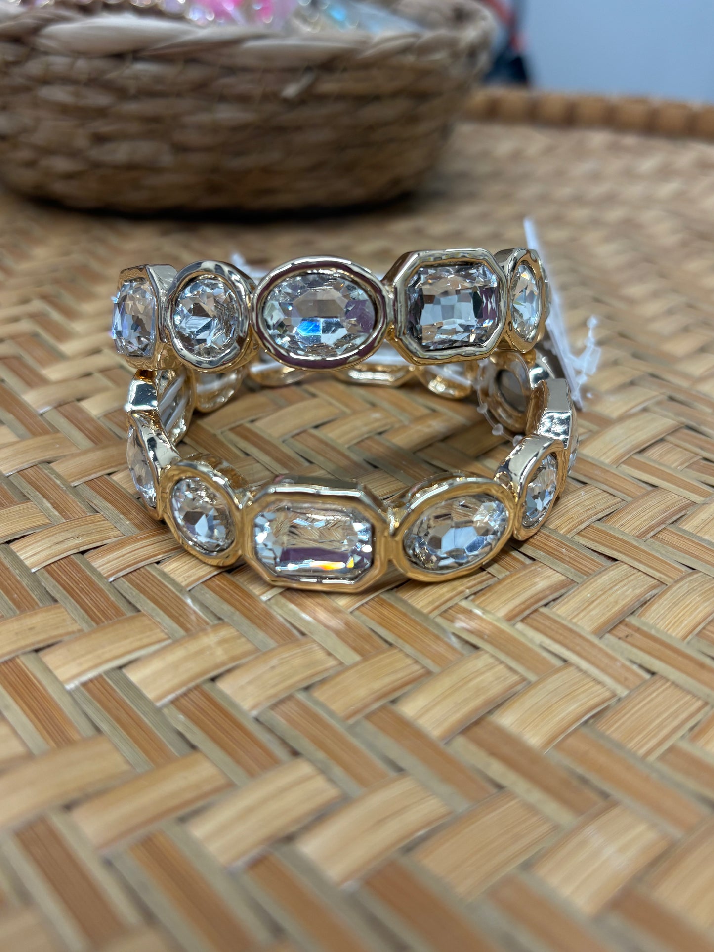 Clear Gemstone Bracelet