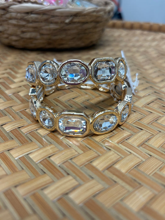 Clear Gemstone Bracelet