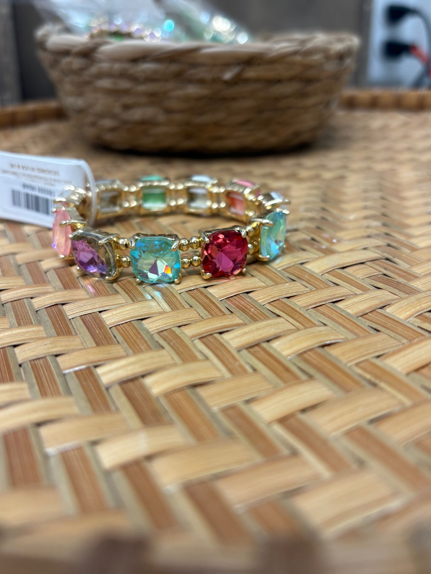 Multi Colored Gemstone Bracelet