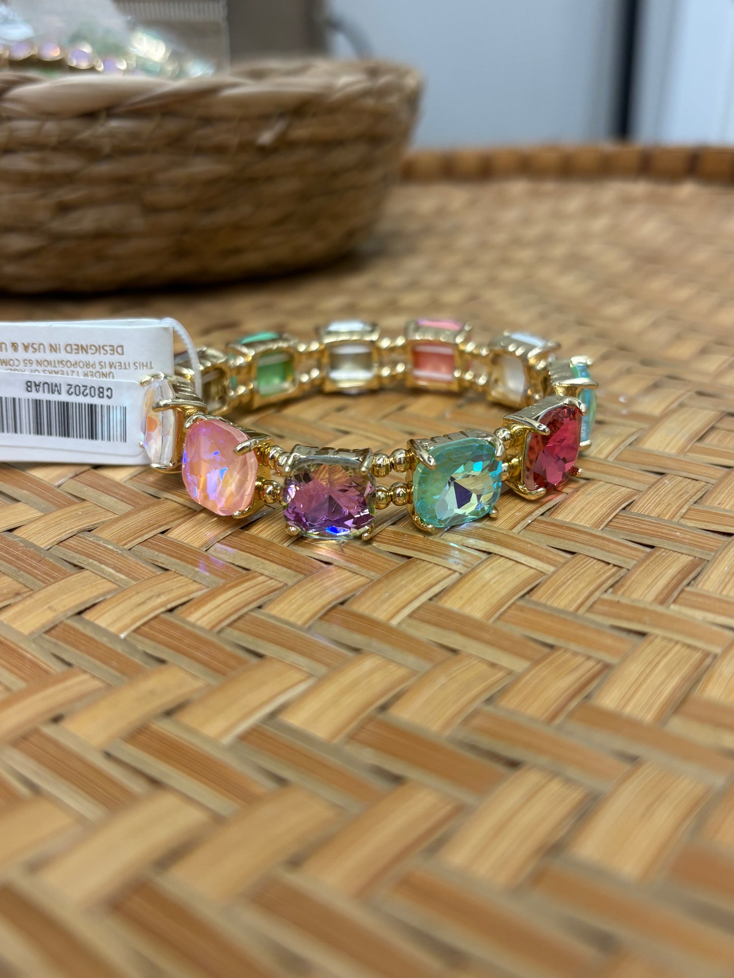 Multi Colored Gemstone Bracelet