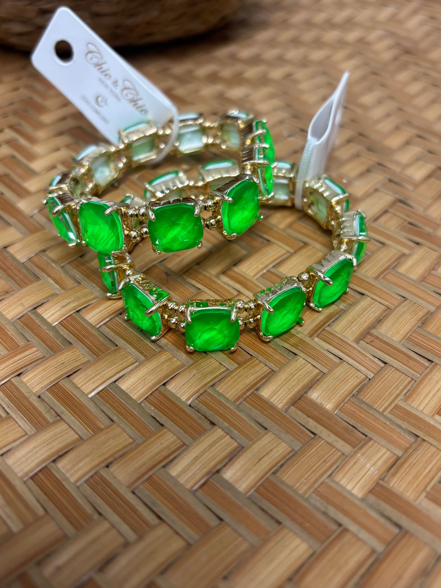 Green Gemstone Bracelet