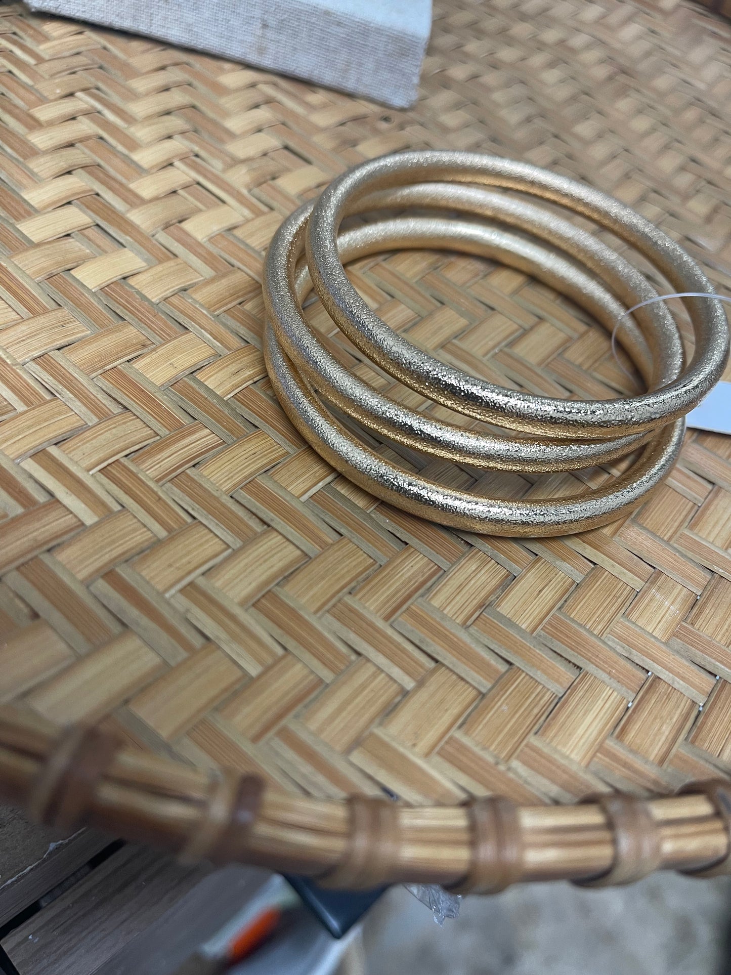 Matte Gold Bangles Set of 3