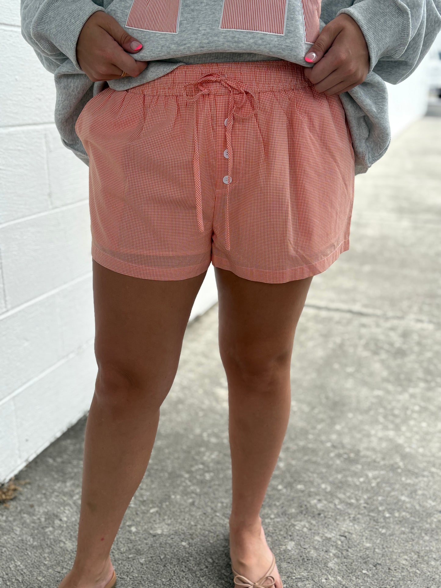 Gameday Le Lis Orange Checkered Boxer Shorts