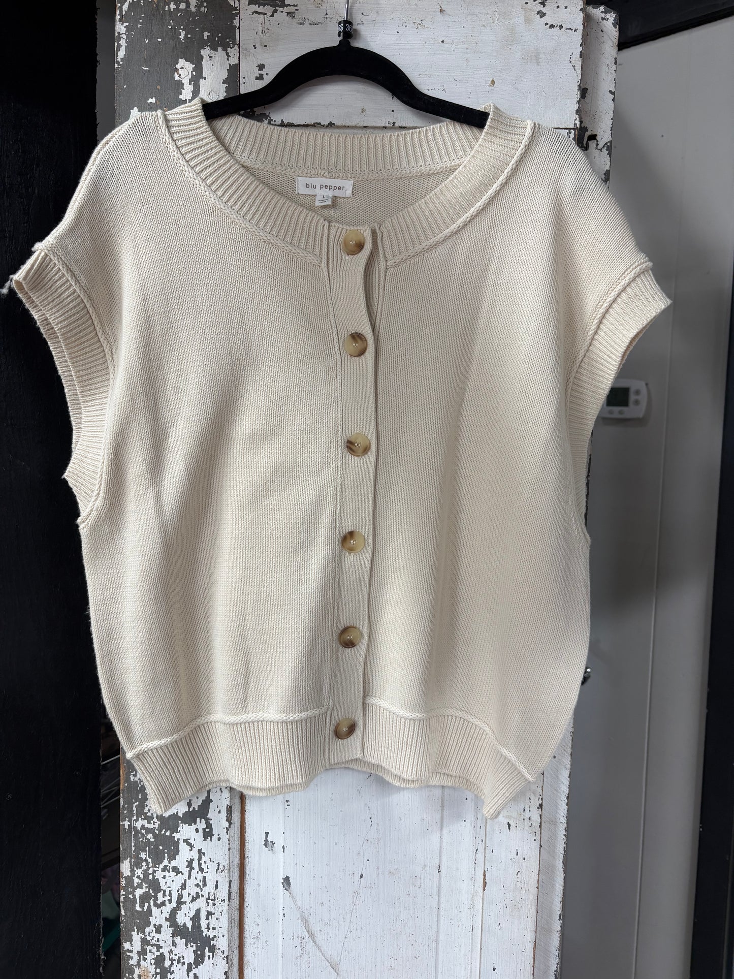 Button Sweater Top