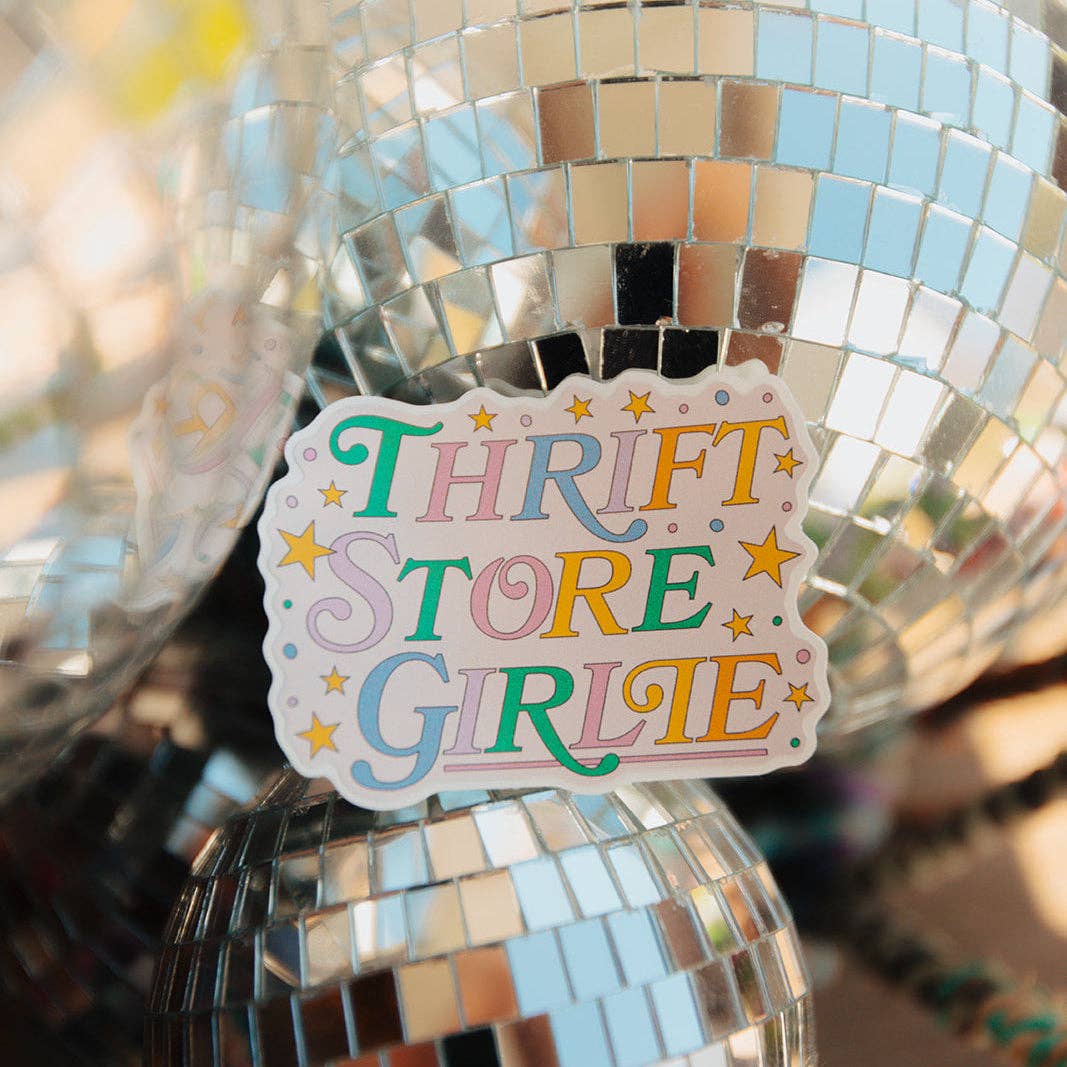 Vinyl Decal Thrift Store Girlie