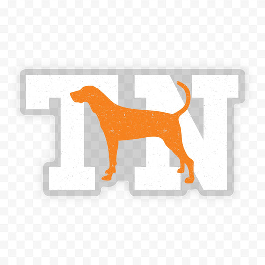 Bluetick Coonhound Clear Sticker